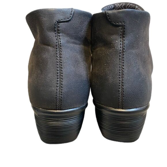 Skechers Ankle Wedge Booties 10 EU 40 Black Memory Foam Grunge Casual Comfort - Picture 7 of 12